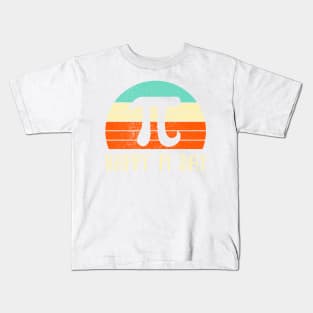 happy pi day mathematic math teacher leopard rainbow ,happy pi day color ,color pi, pi day Kids T-Shirt